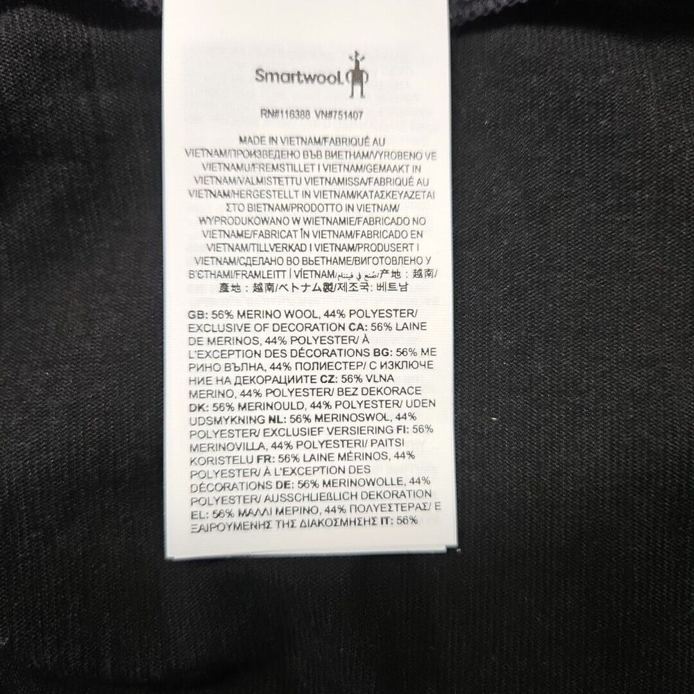 Smartwool Active Muscle Shirt Womens Large Black Sleeveless Crew Quick Dry - Picture 7 of 11